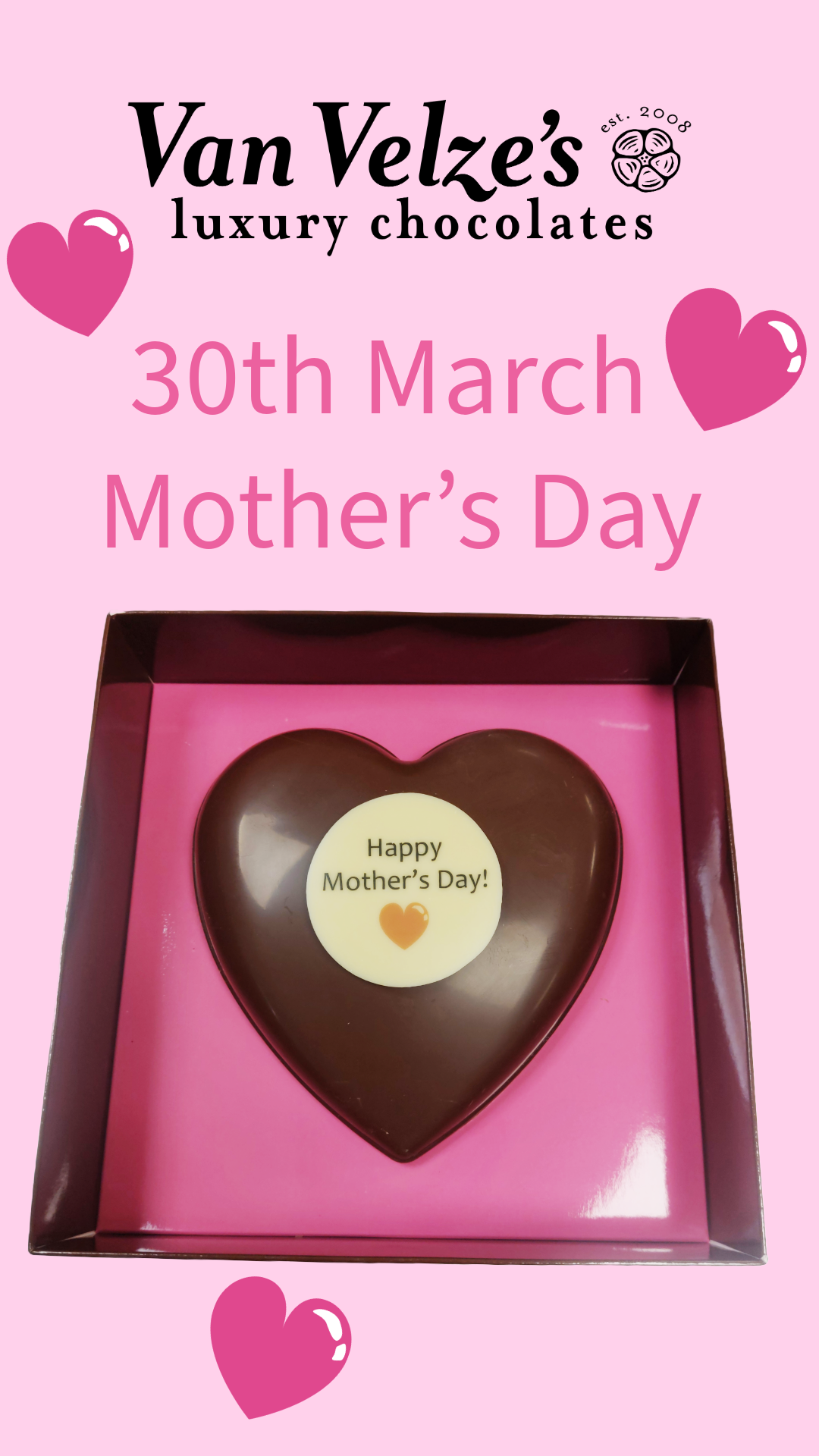 Happy Mother's Day Chocolate Heart